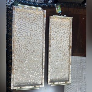 Decorative/serving Tray Set